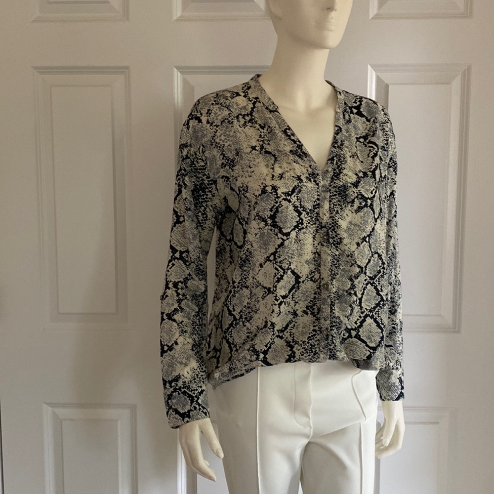 Soft Joie animal print blouse